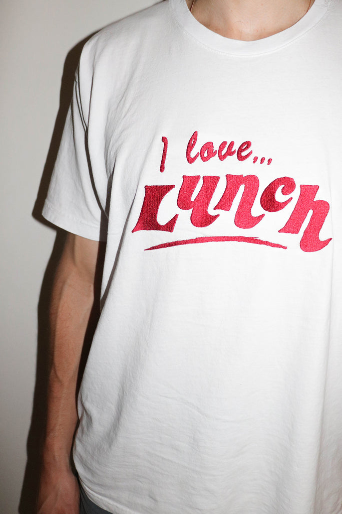 I Love Lunch Slogan T-Shirt