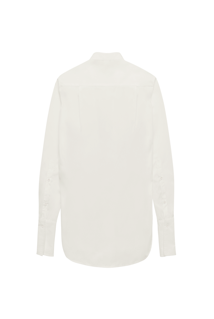 Silk Collar Stand Shirt